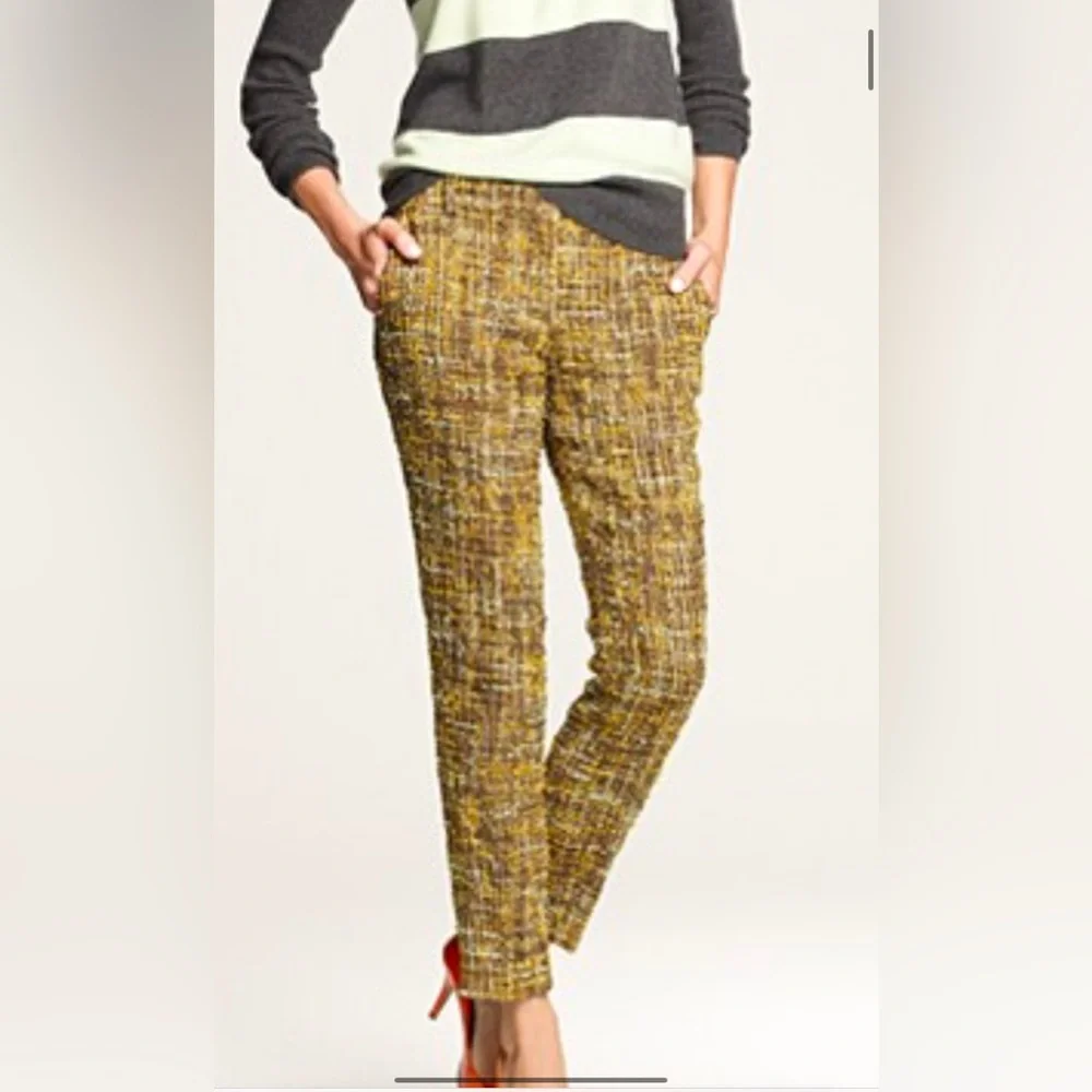 NWT J Crew Cafe Capri Tweed Pant - Picture 1 of 3